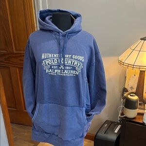 Ralph Lauren Men's Polo Country Blue Hoodie